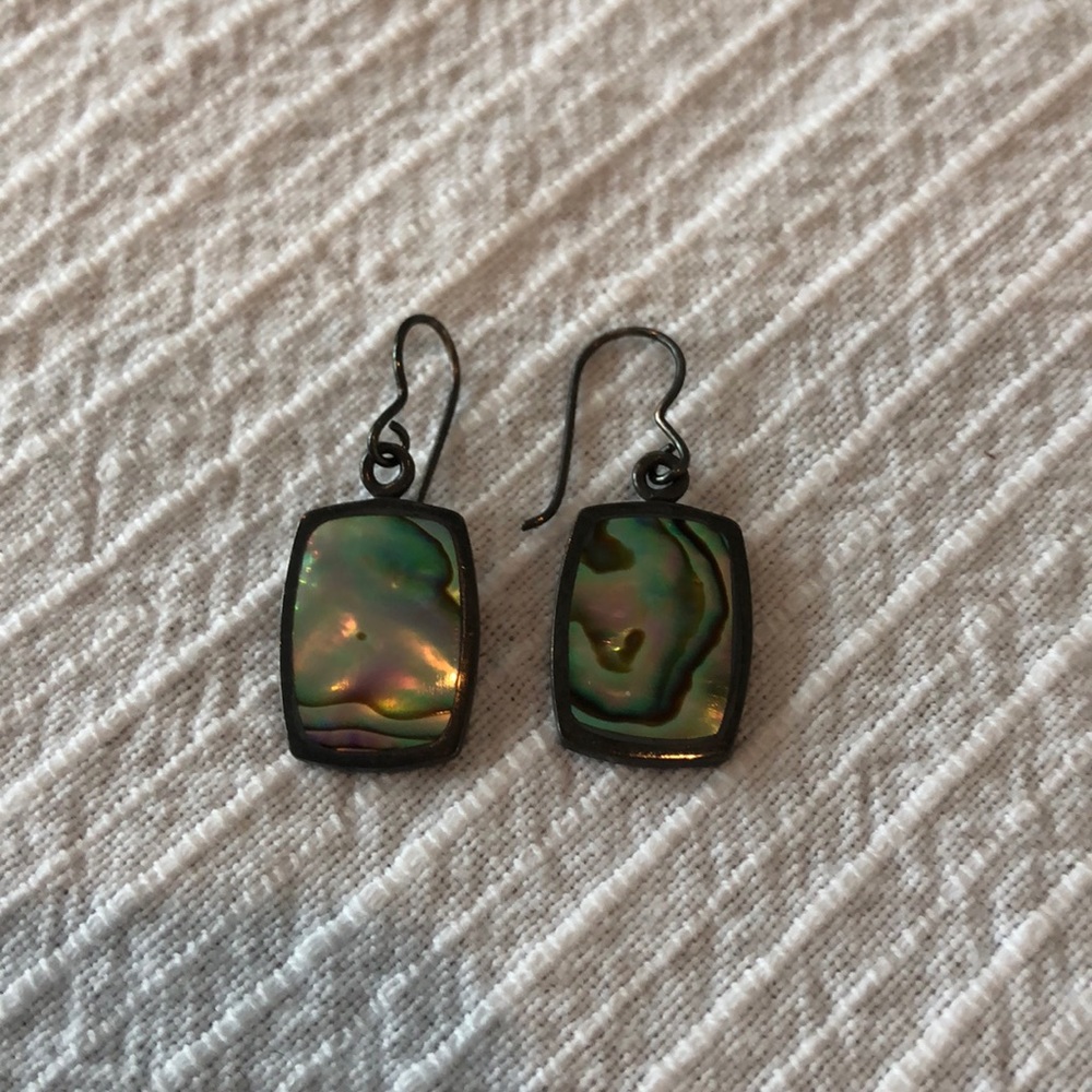 Sterling and abalone shell earrings!